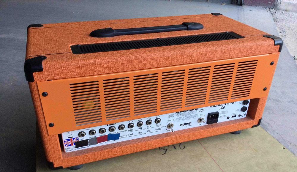Orange Thunderverb 200 + footswitch + Hardcase da cabeça