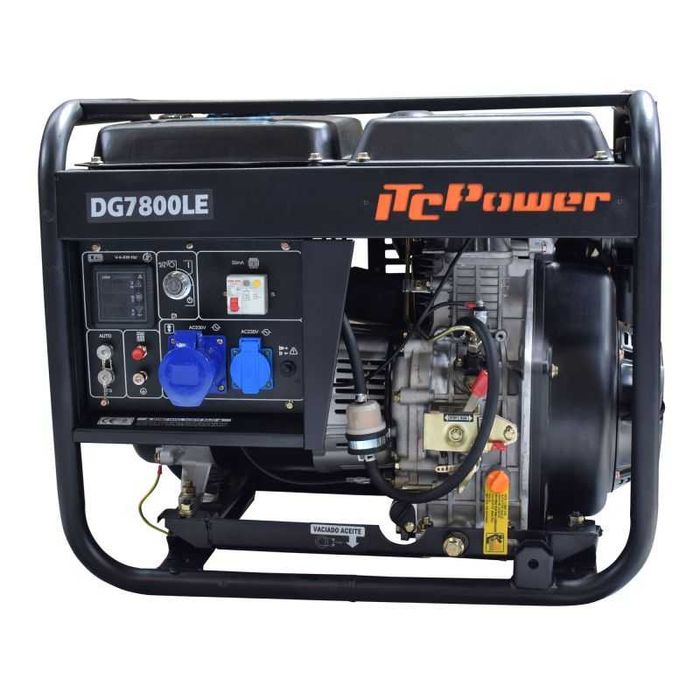 Para vender Gerador a diesel monofásico DG7800LE ITC Power