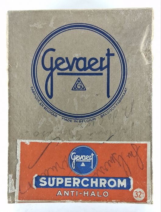 Caixa de cartão antiga Gevaert