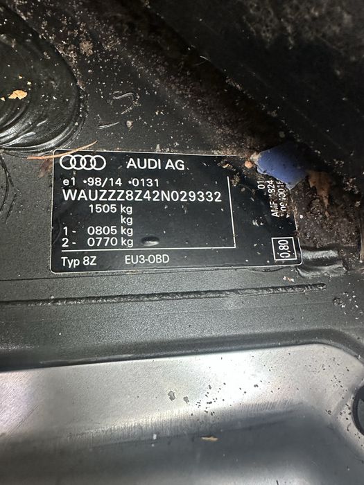 Audi A2 1.4TDI 2002 w całości na czesci