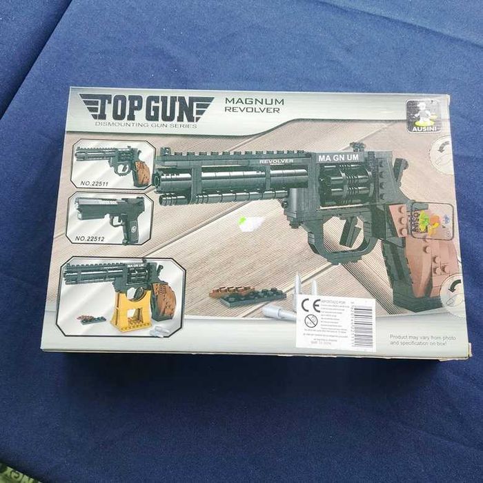 Top Gun tipo lego 300 peças Magnum revolver