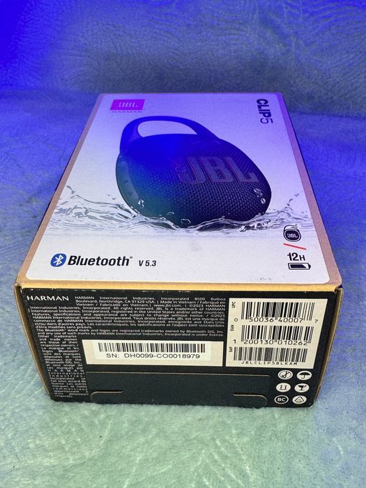 Портативна Bluetooth колонка JBL Clip 5 — Нова