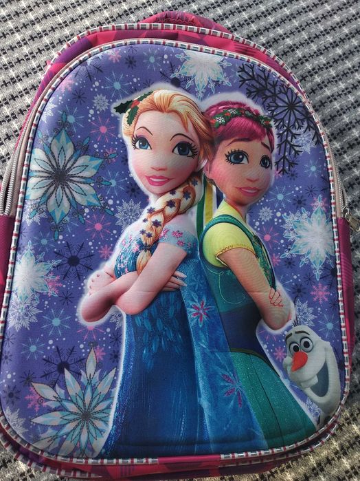 Plecak i dwa piórniki kraina lodu Anna i Elsa