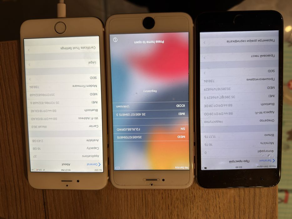 Lot iphone 6,6s Plus