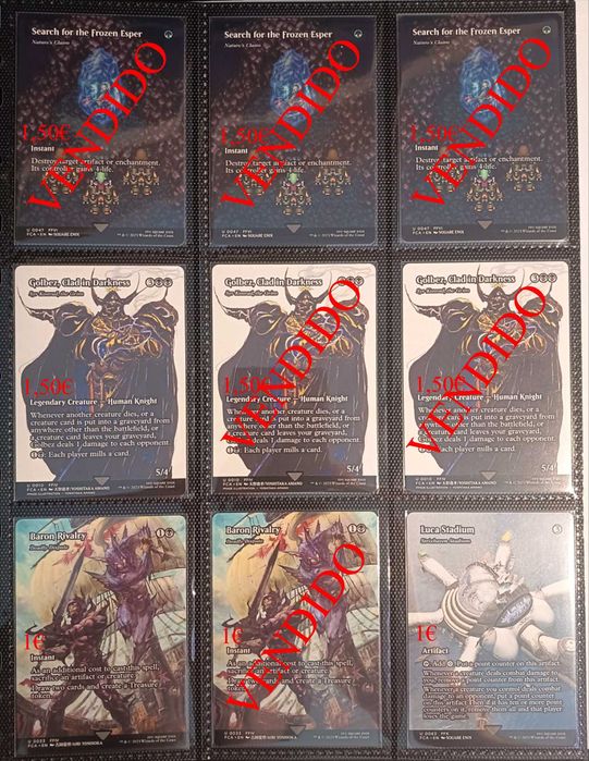 Mtg Final Fantasy Through the Ages - Cartas desde 0,75€