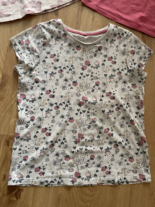 Zestaw bluzek 134 dla dziewczynki bluzka z krotkim rekawem