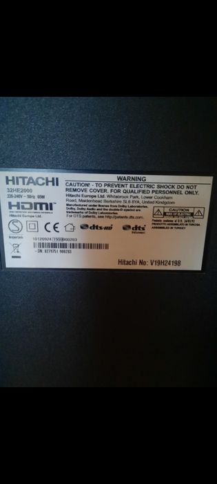 Sperzedam telewizja Hitachi 32