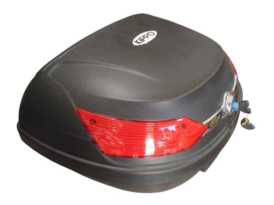 Nowy Kufer Centralny Czarny Mat Czerwony Odblask 51L