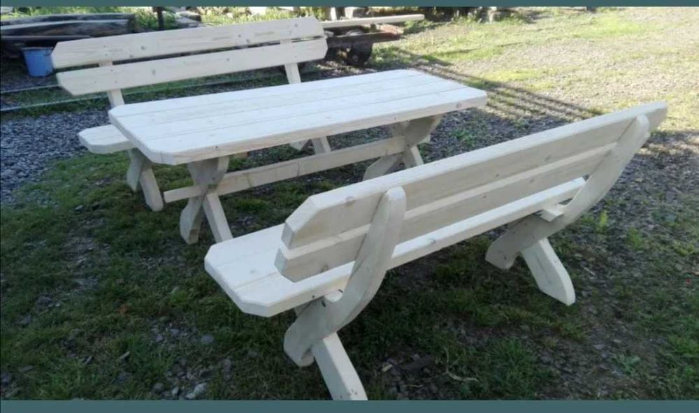 Meble ogrodowe, drewniane