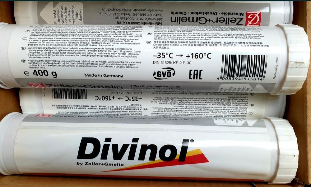 Smar półsyntetyczny do łożysk Divinol lithogrease G421 tuba 400 gram