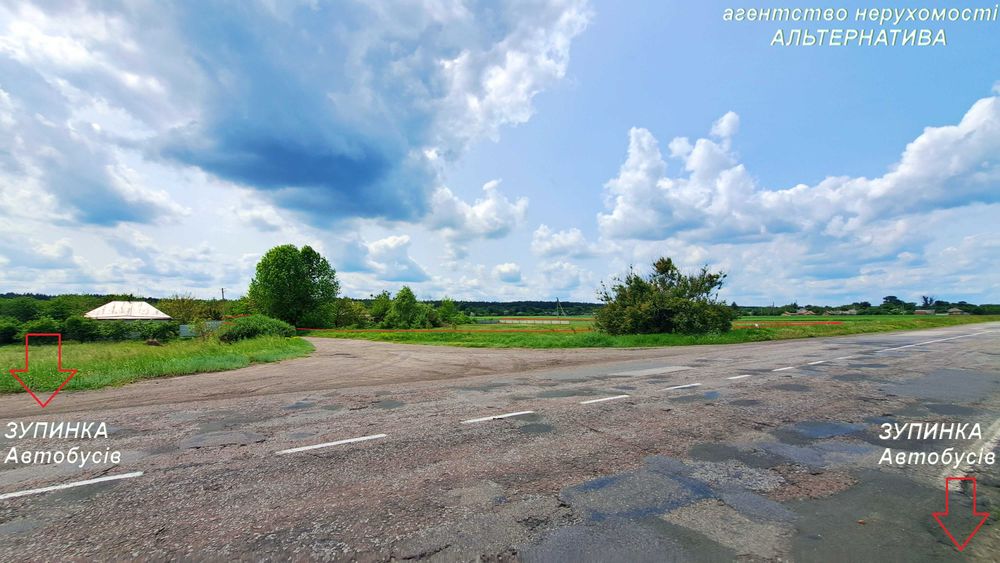 Дві фасадні ділянки над дорогою P10 Черкаси Дніпро 46 соток. Фасад 50 метрів. Підходить під  АЗС, АЗК,  Сонячні станції для бізнесу, Готель