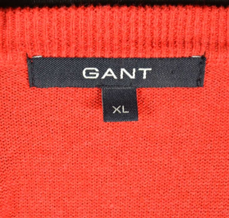GANT Classic Cotton Sweter Męski XL Vneck Super Stan Rare Oryginalny