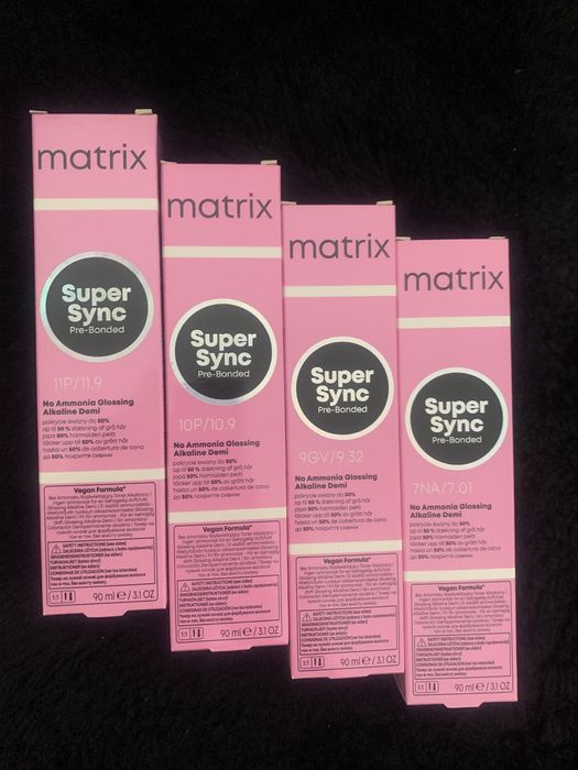 Matrix Super sync pre-bonded, krem do koloryzacji ton w ton,9GV