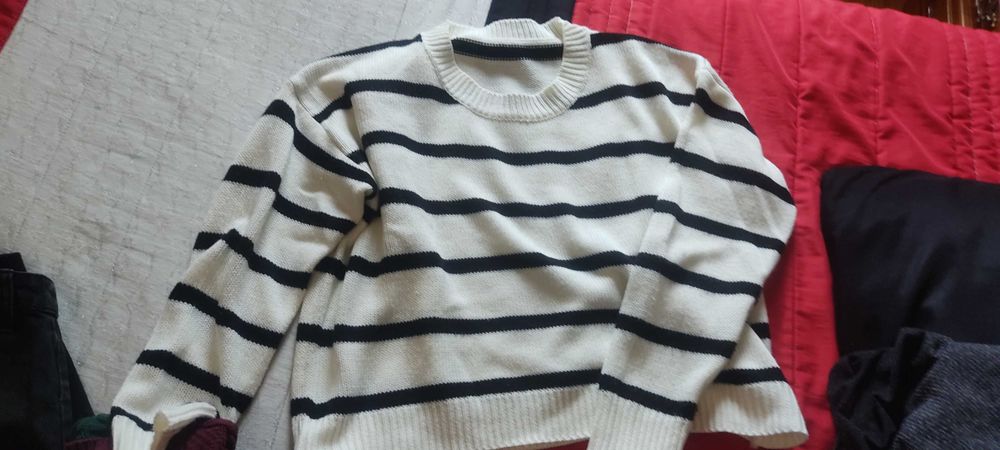 Malha fina às riscas (Xs/S/M)