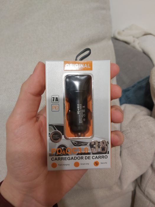 Ładowarka samochodowa 38W PD + QC 3.0 dual port super szybka