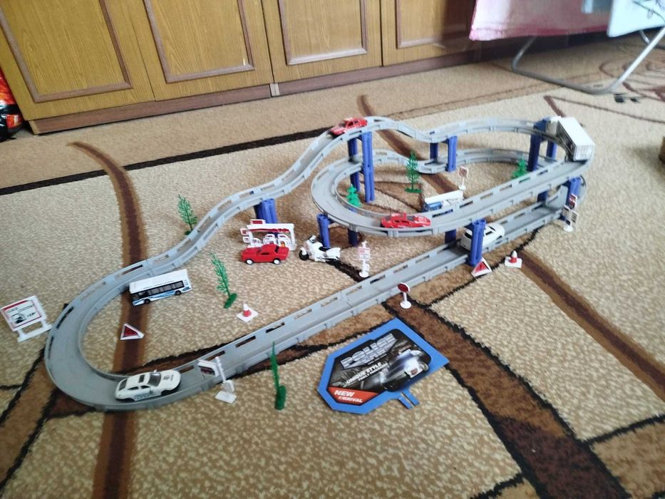 Трек з машинками Поліція, метал, 53 деталі