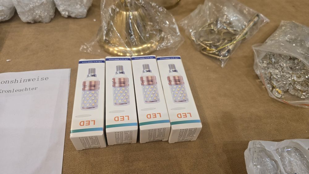 Elegancki Żyrandol z kryształkami glamour