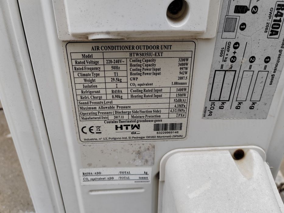 Ar condicionado HTM 12000 btu