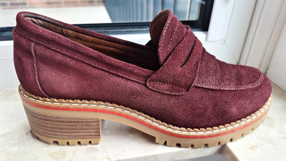 Bordowe mokasyny Wittchen r. 39