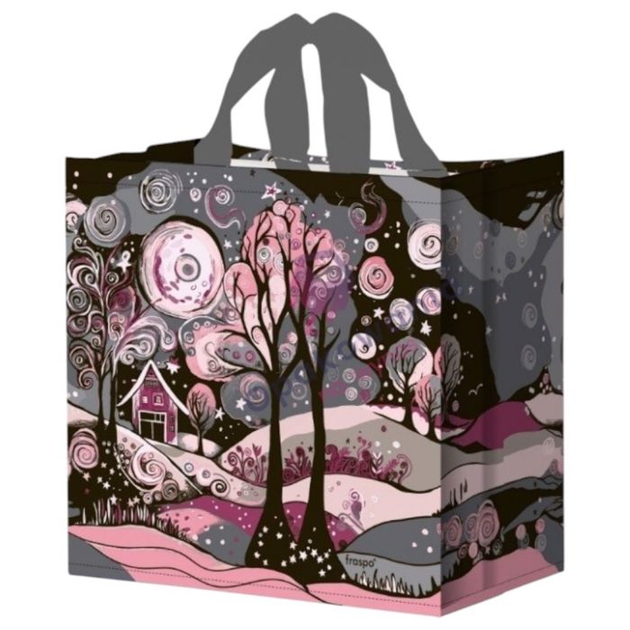 Torba na zakupy 24l 35x20x35cm magiczna kraina szara 1szt fraspo