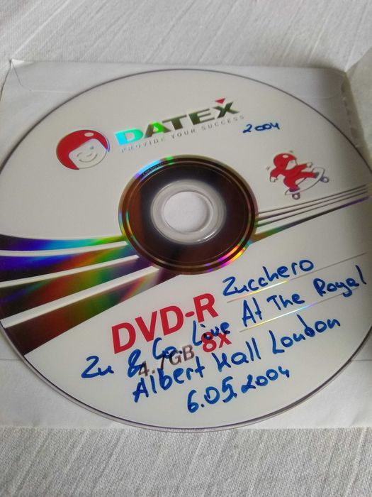 DVD Zucchero live Royal Albert Hall