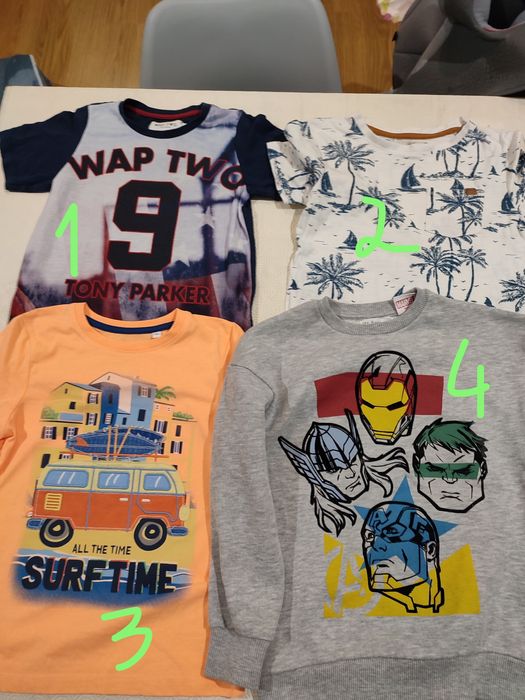 T- shirt e Sweatshirt Menino - 7/8 anos