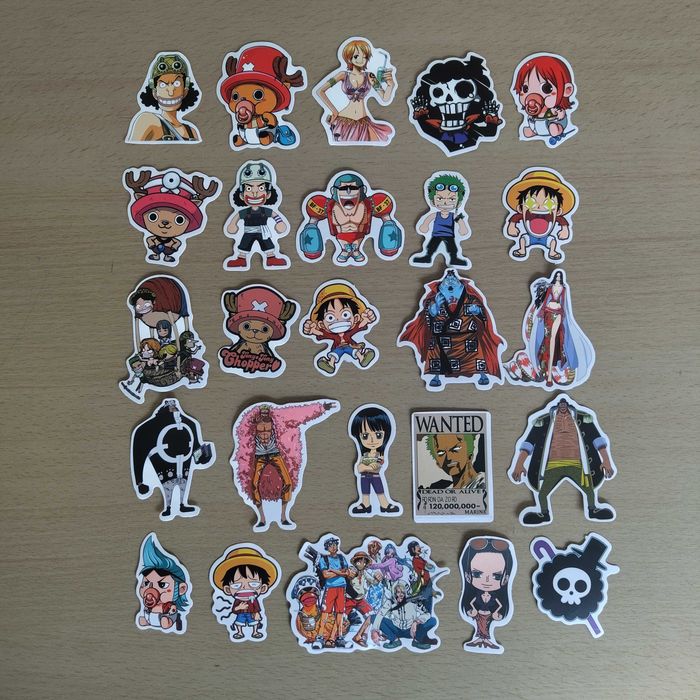 100 Autocolantes Stickers One Piece