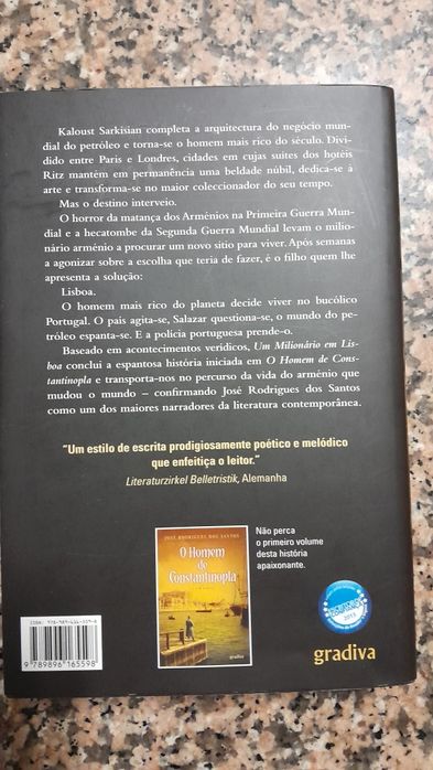 Livro "Um milionário em Lisboa "