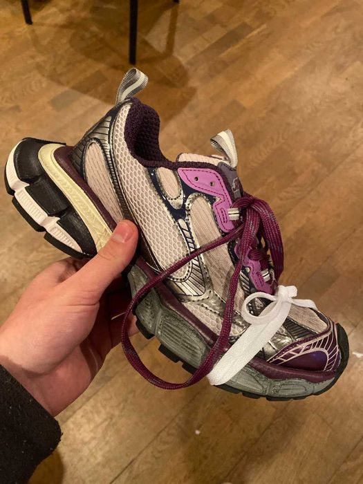 Взуття balenciaga 3xl purple , dirty beige , white кросівки баленсіага 3хл