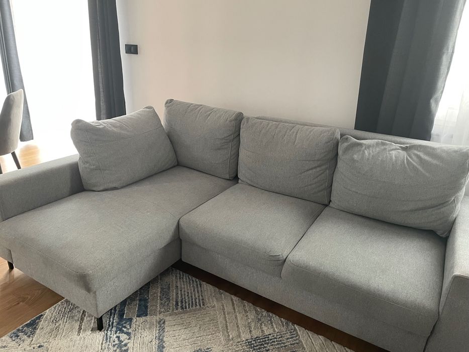 Narożnik Berry jasnoszary, używany