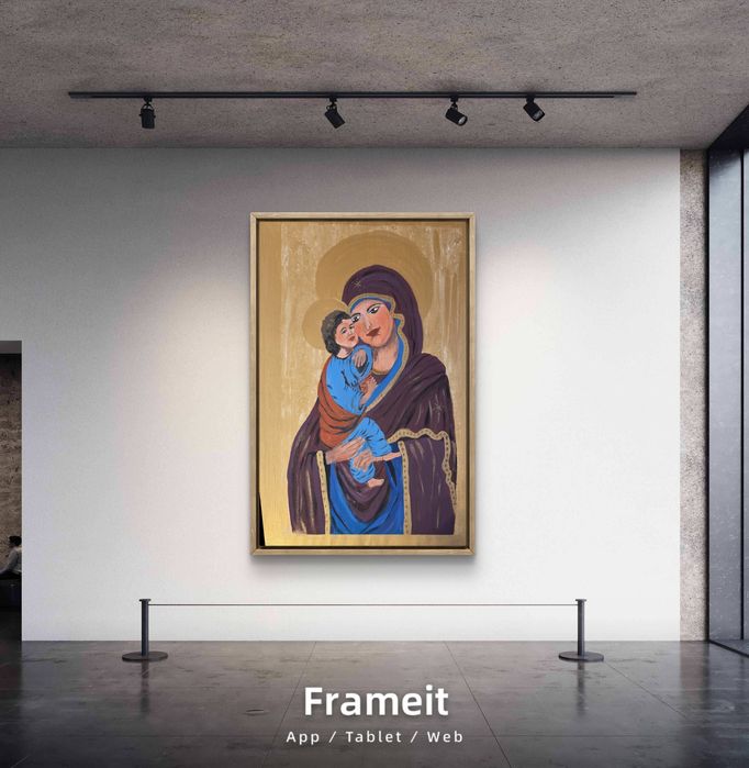 Obraz(ikona)  malowany akrylem