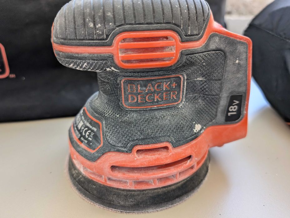 Black + Decker Battery powered Orbital Sander / Lixadora rotorbital