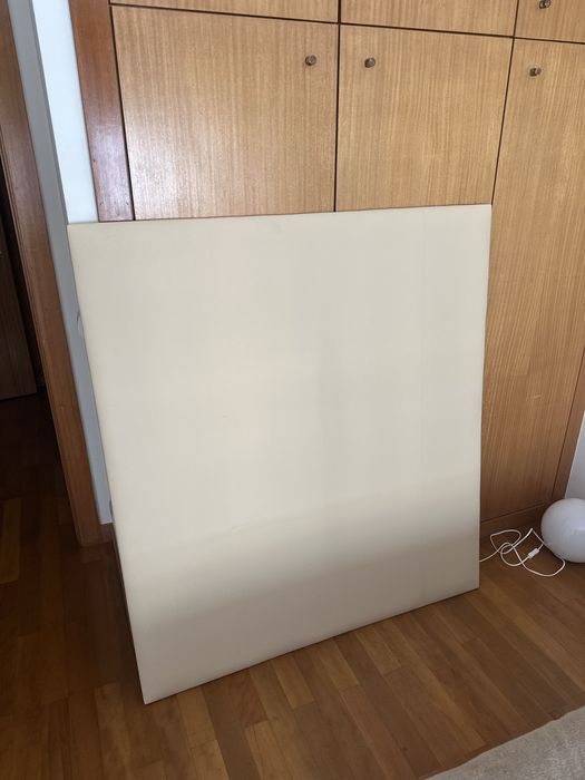 Cabeceira em Couro Sintético Beige