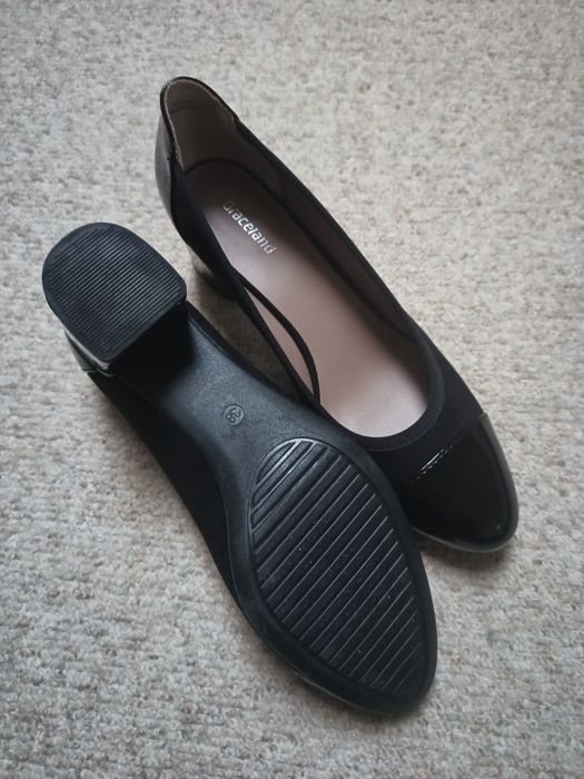 NOWE czarne czółenka r. 38