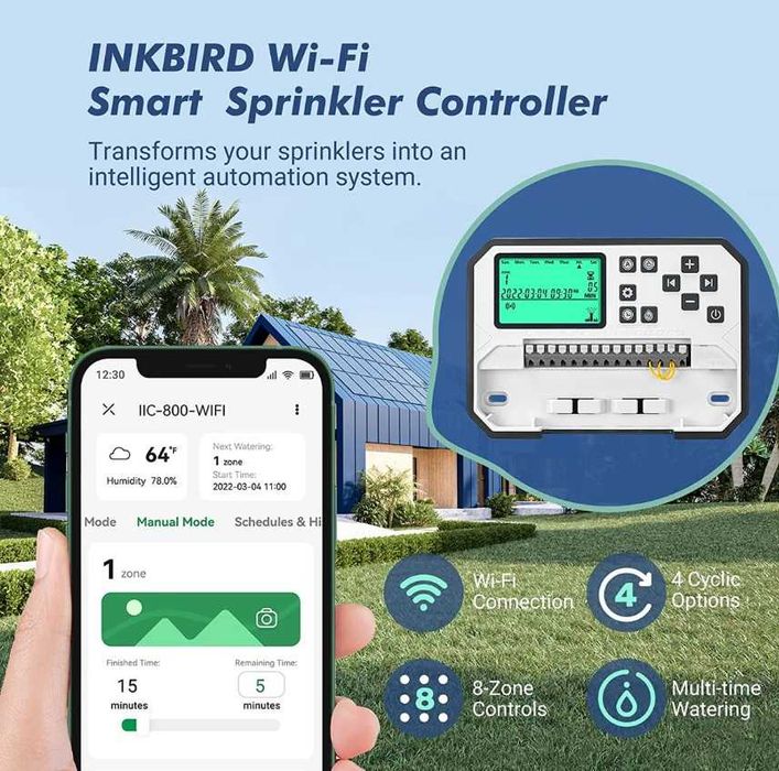 Programador Inkbird 8 Zonas - WIFI e APP