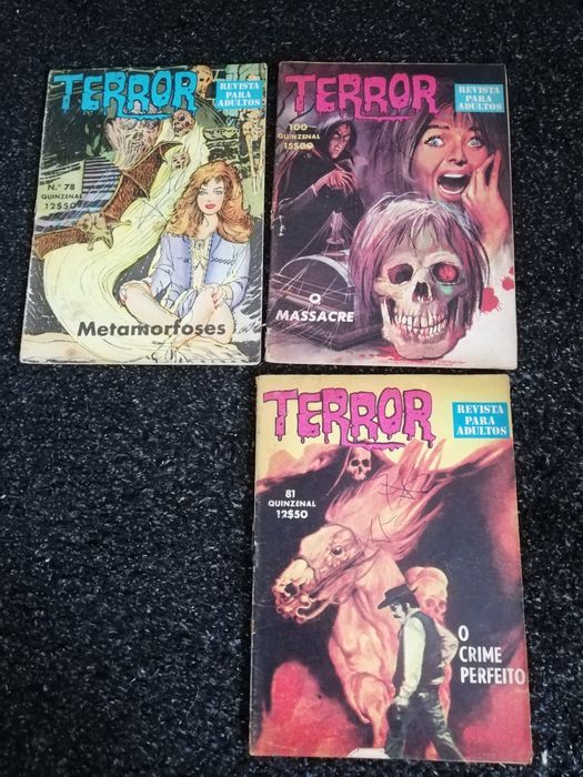 Terror revistas raro