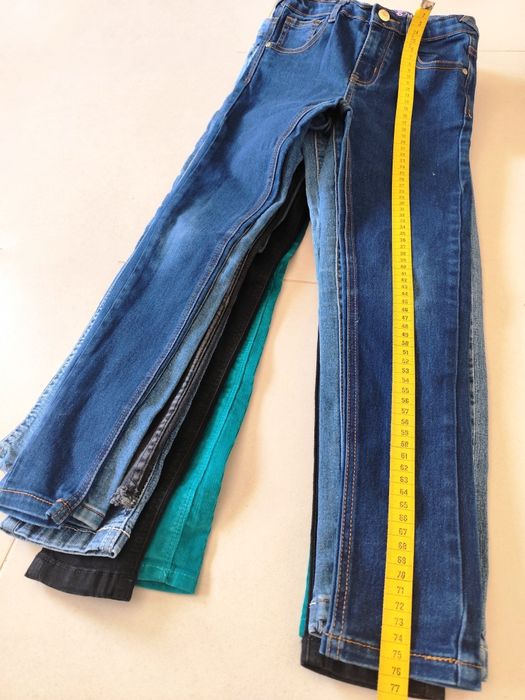 Lote de 7 Calças de Ganga para Menina (8 anos - 128 cm)
