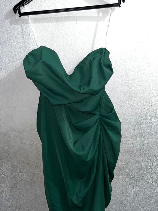 Vestido verde de cerimónia