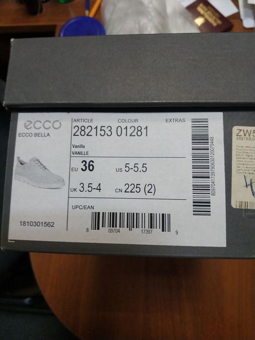 Туфли женские ECCO Bella, 36 размер