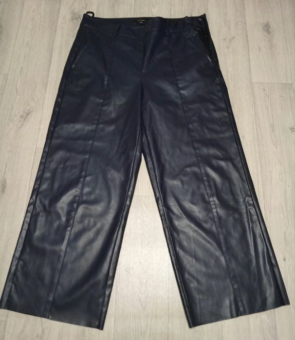 Штани кюлоти жіночі з екошкіри