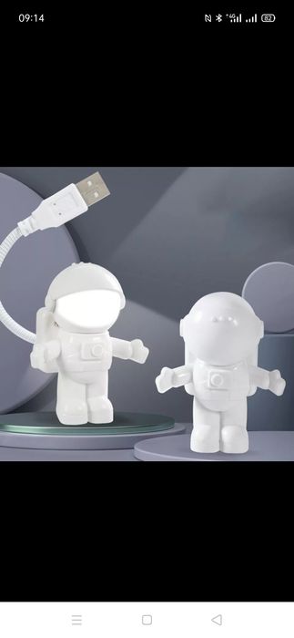Астронавт USB- светильник от Повербанка Компьютера Ночник