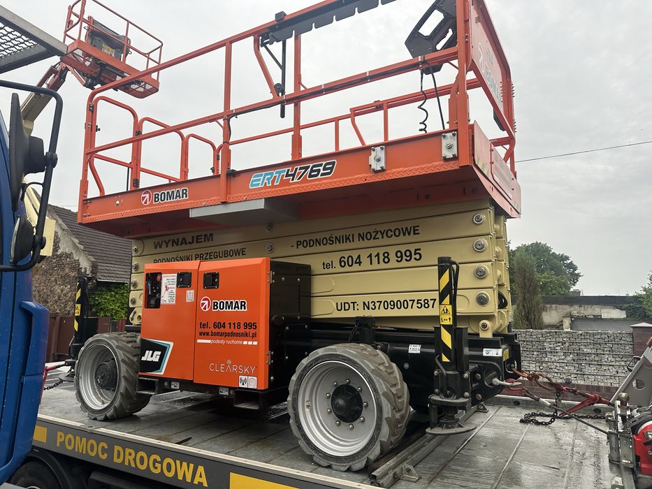 Podnośnik na przyczepie 12 M Śląsk Będzin Katowice Chorzów