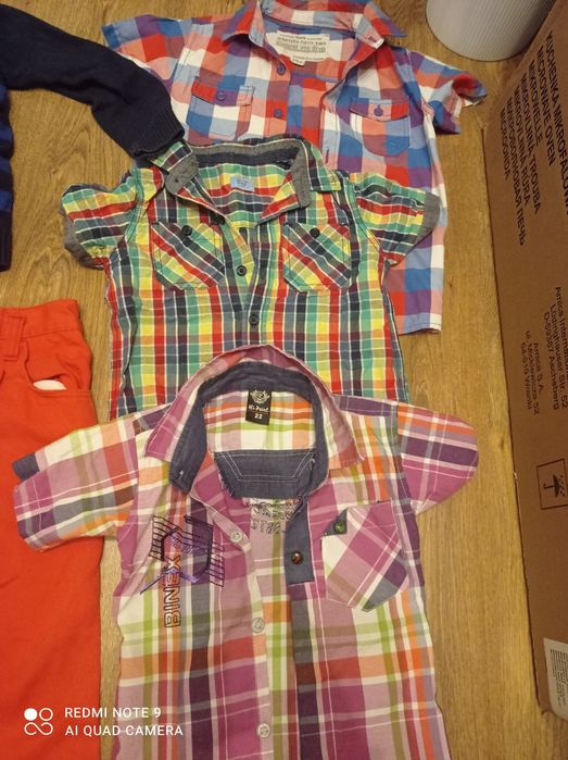 Zestaw elegancki koszule spodnie