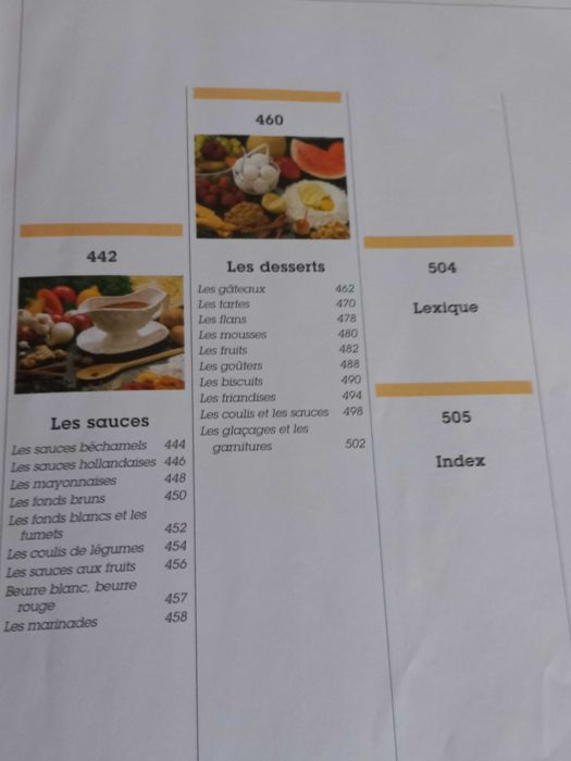 Livro de receitas em FRANCÊS