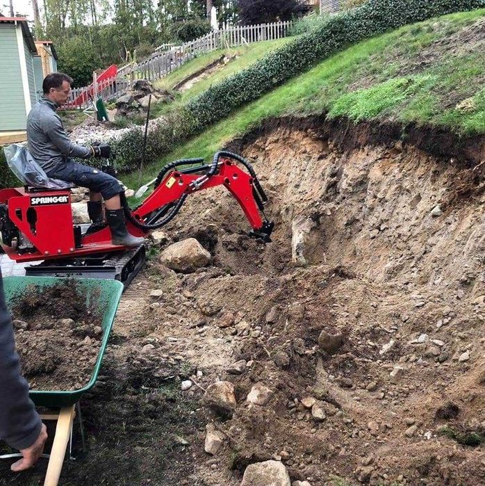 Nowa Minikoparka SPRINGER Polski Producent Mini Koparka +osprzęt Mikrokoparka