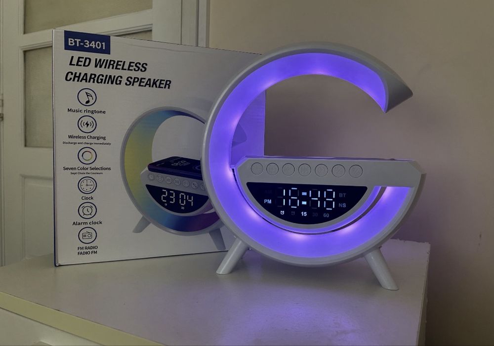 Led Wireless Charging Speaker novo