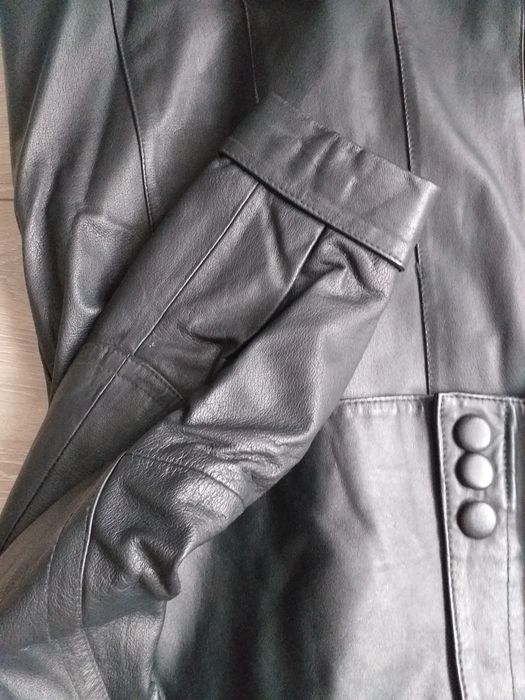 Płaszcz długi z naturalnej skóry 46/48 XXXL