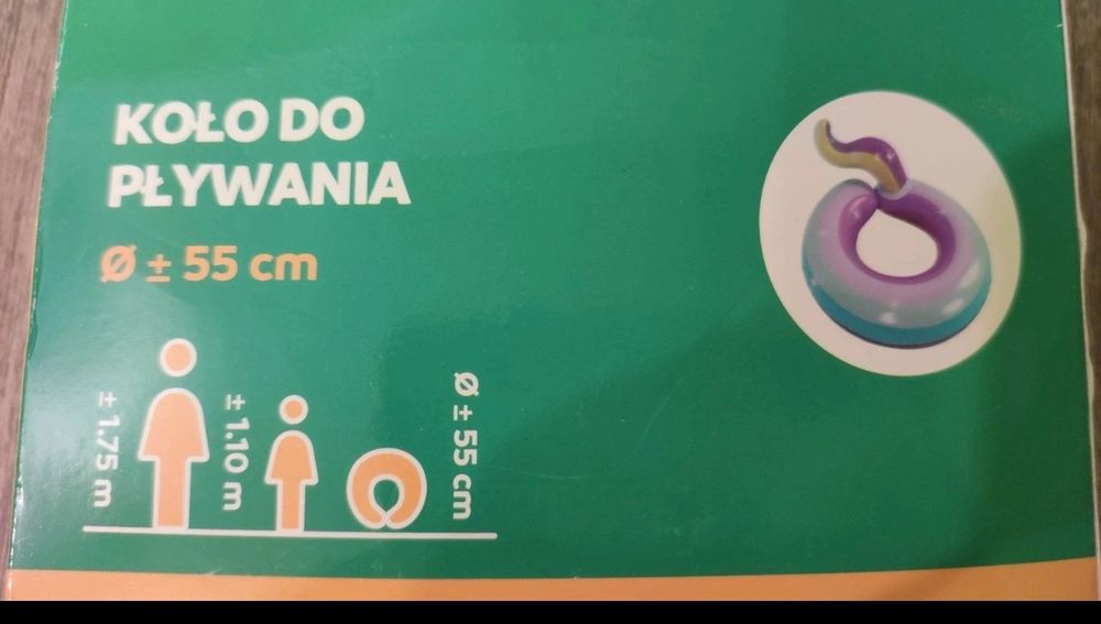 Koło do pływania dmuchane dla dzieci jednorożec