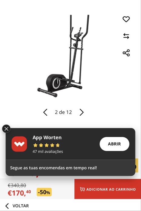 Vendo elitica  como nova