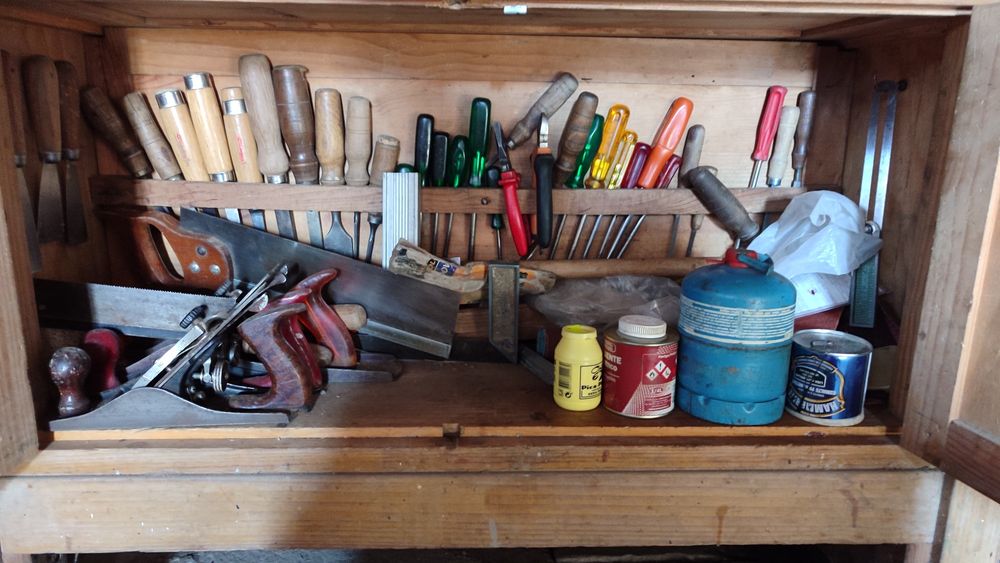 Bancada de carpintaria completa436594734835312643